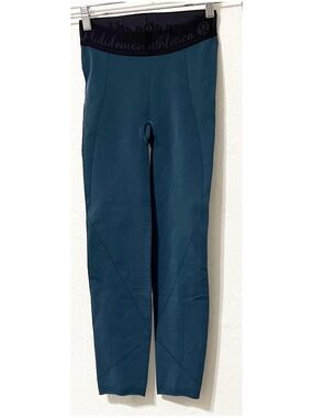 Lululemon Warp Knit Tight Alberta Lake laser cut Waist 22 XXS High Rise